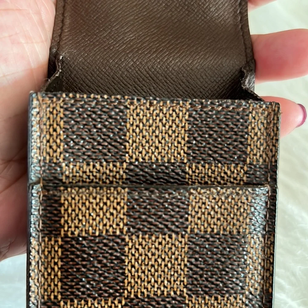 Louis Vuitton Damier Ebene Cigarette Case or lipstick case. Date Code CT0093 - Picture 10 of 15